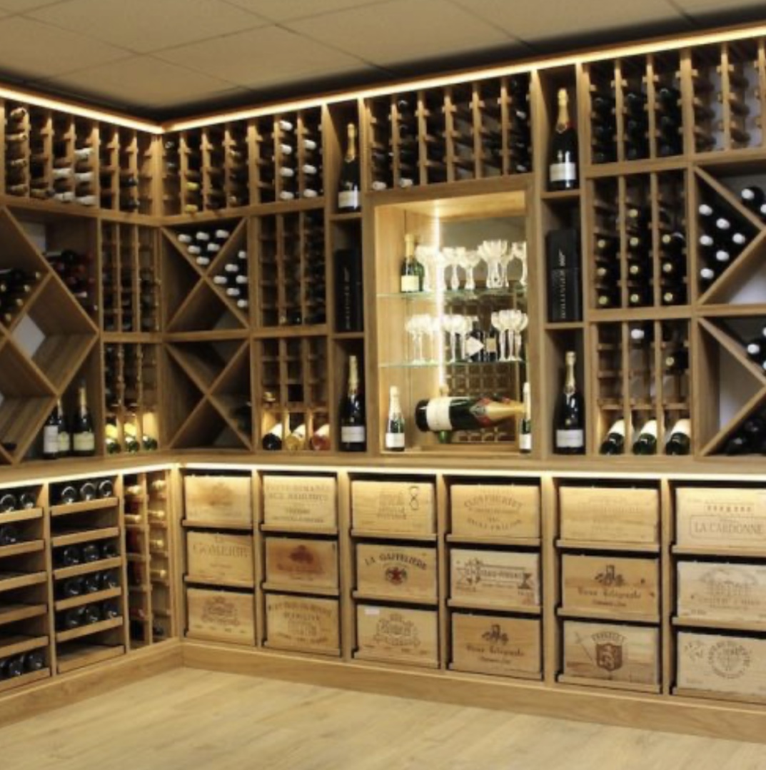 Wine storage cabinetry